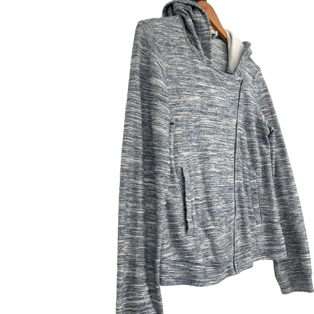 Anthropologie Saturday Sunday S Gray Jacket Hooded Zipper Accent Pockets Comfy - Picture 5 of 12